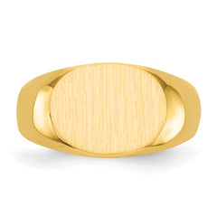 14k 9.5x12.5mm Open Back Signet Ring