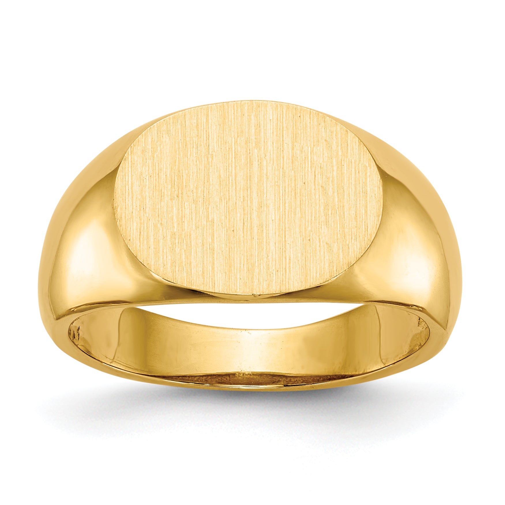 14k 9.5x12.5mm Open Back Signet Ring