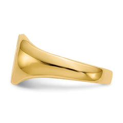 14k 8.5x8.5mm Closed Back Child's Signet Ring