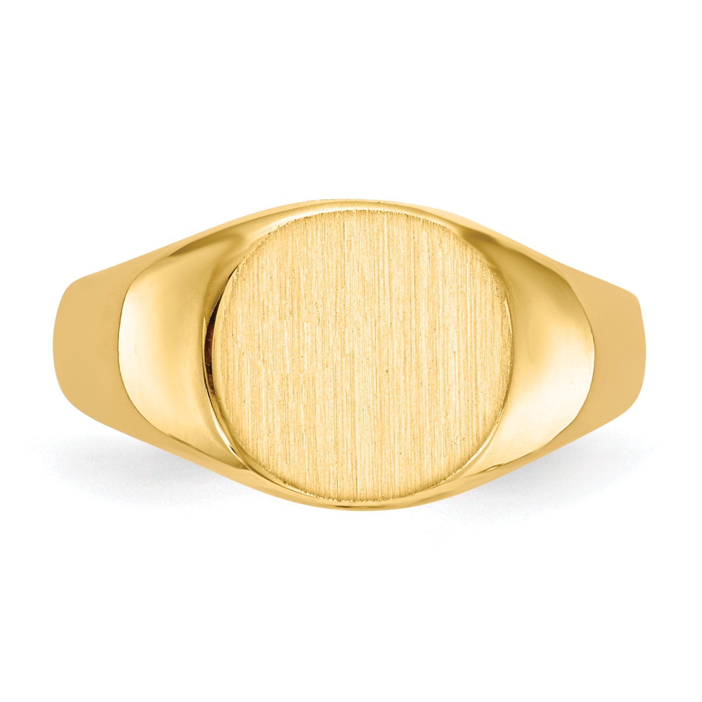 14k 8.5x8.5mm Closed Back Child's Signet Ring