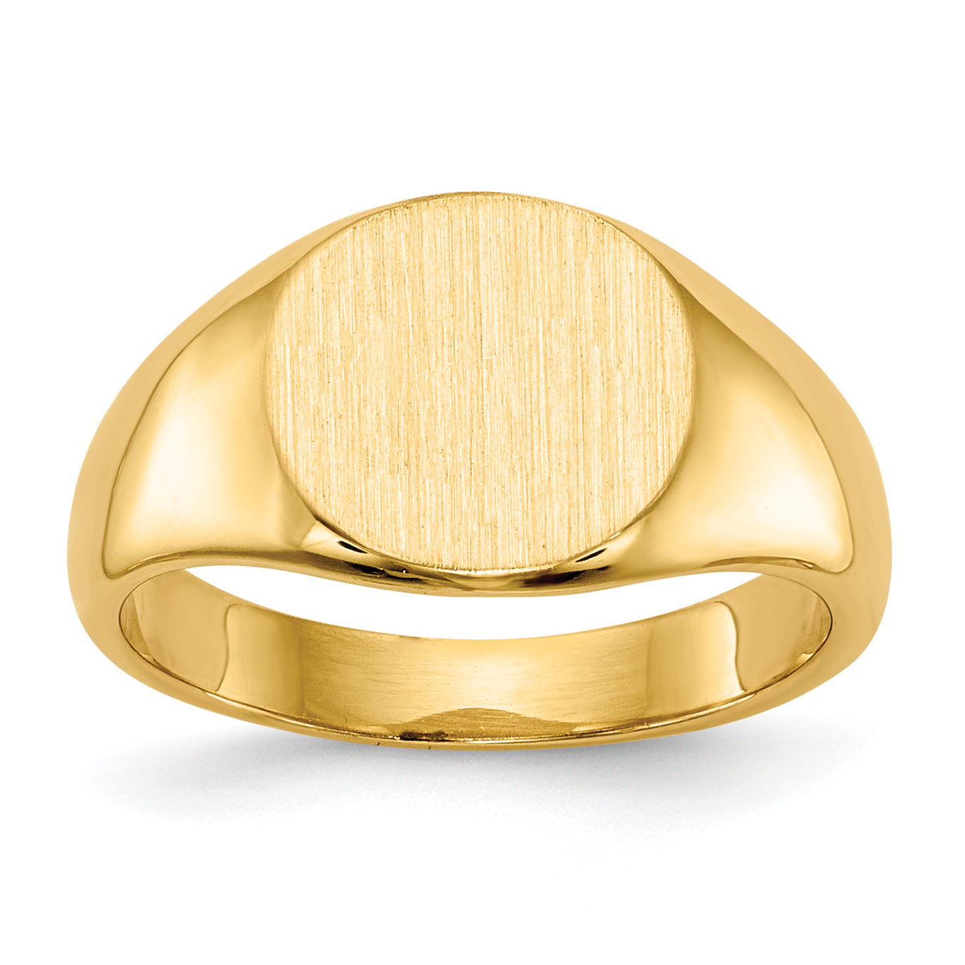 14k 8.5x8.5mm Closed Back Child's Signet Ring