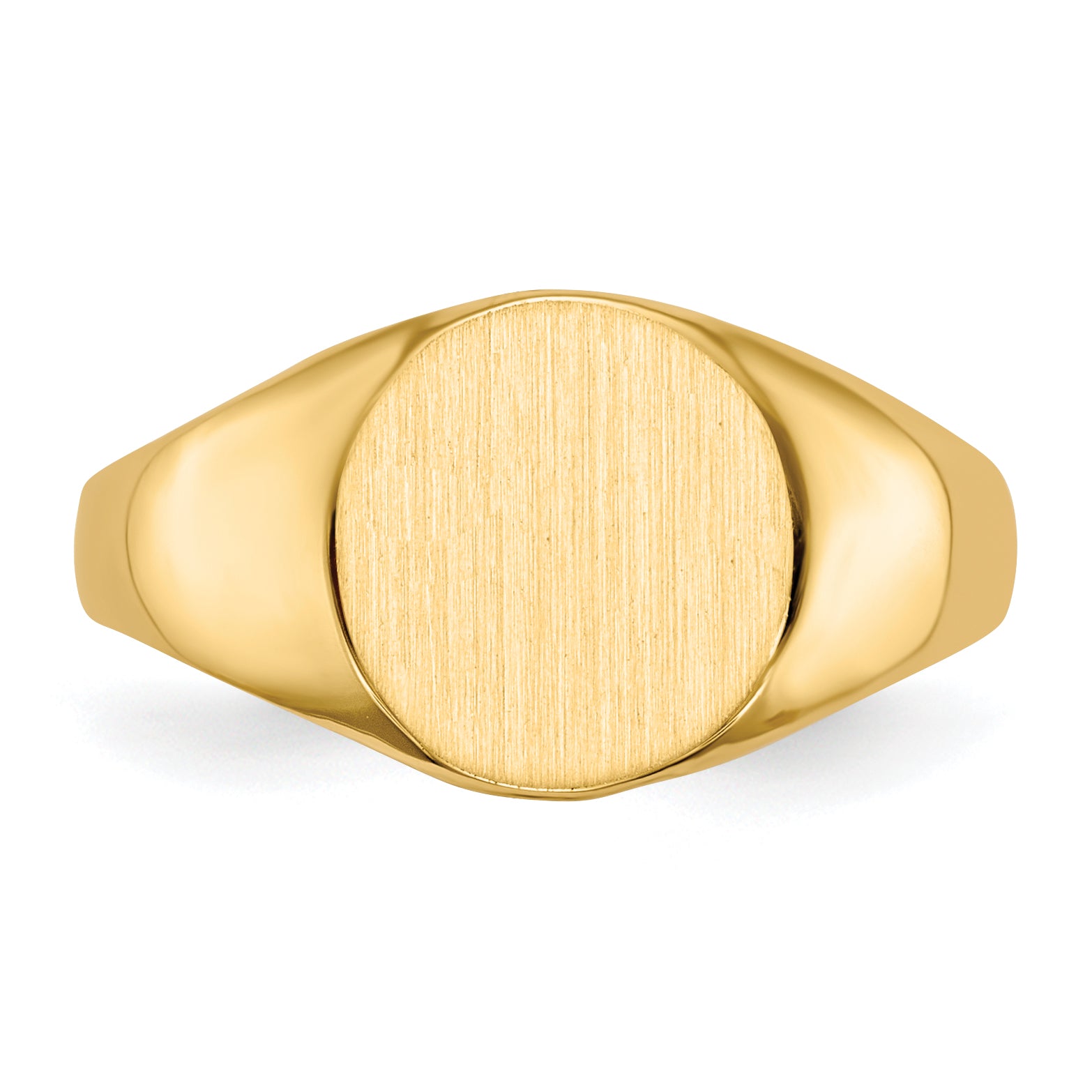 10ky 9.5x10.5mm Open Back Signet Ring