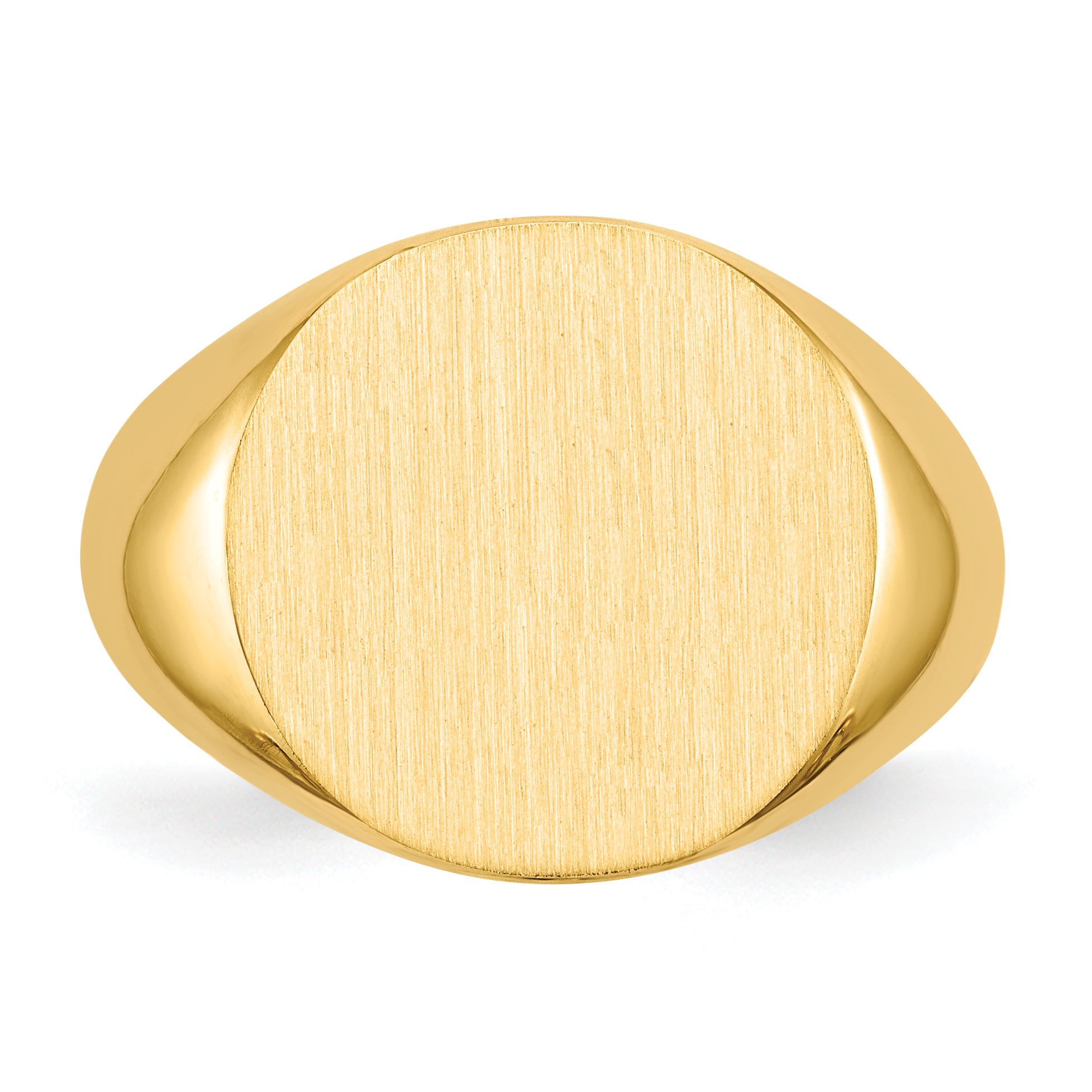 10k 15.0x15.5mm Open Back Signet Ring