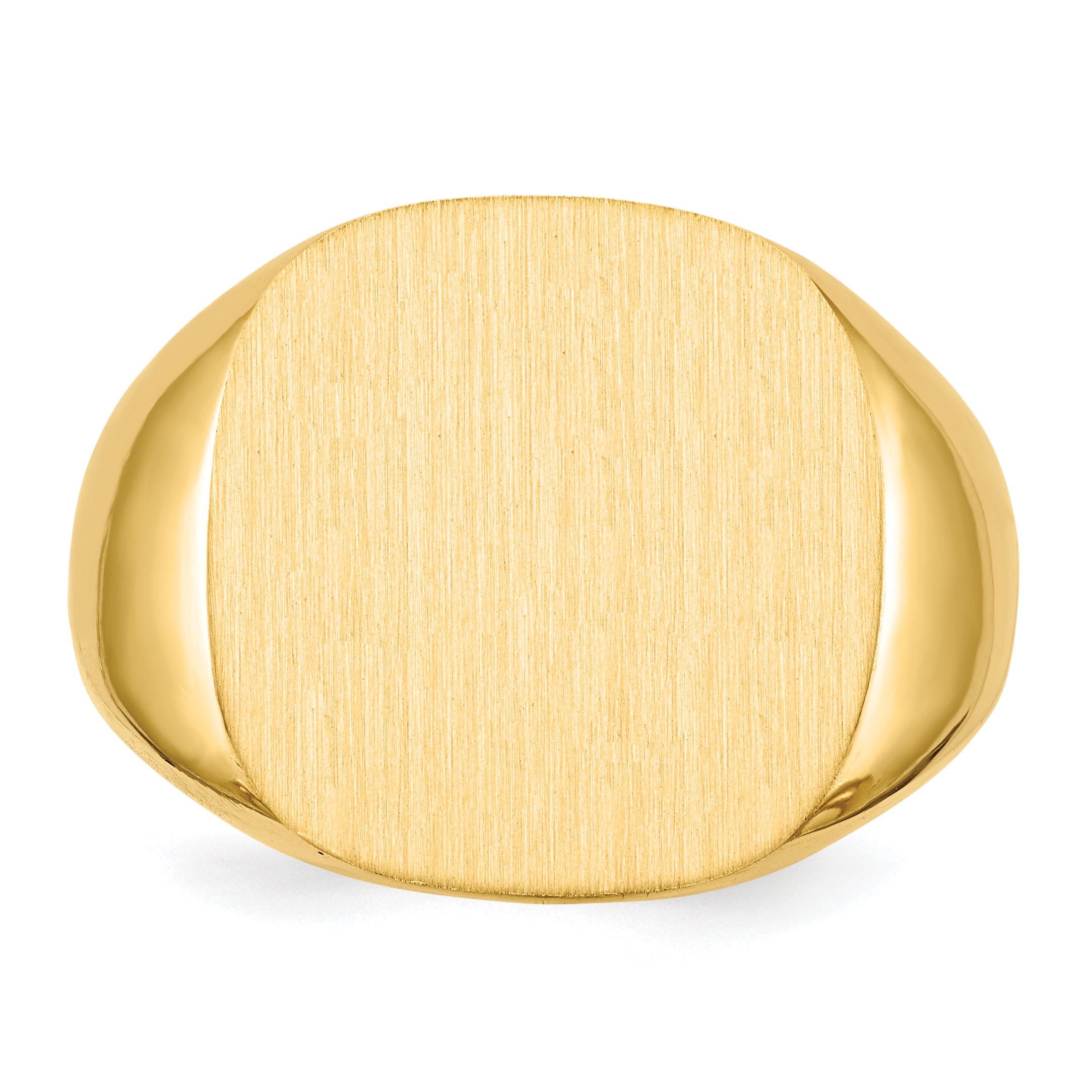 10k 17x17mm Closed Back Men's Signet Ring