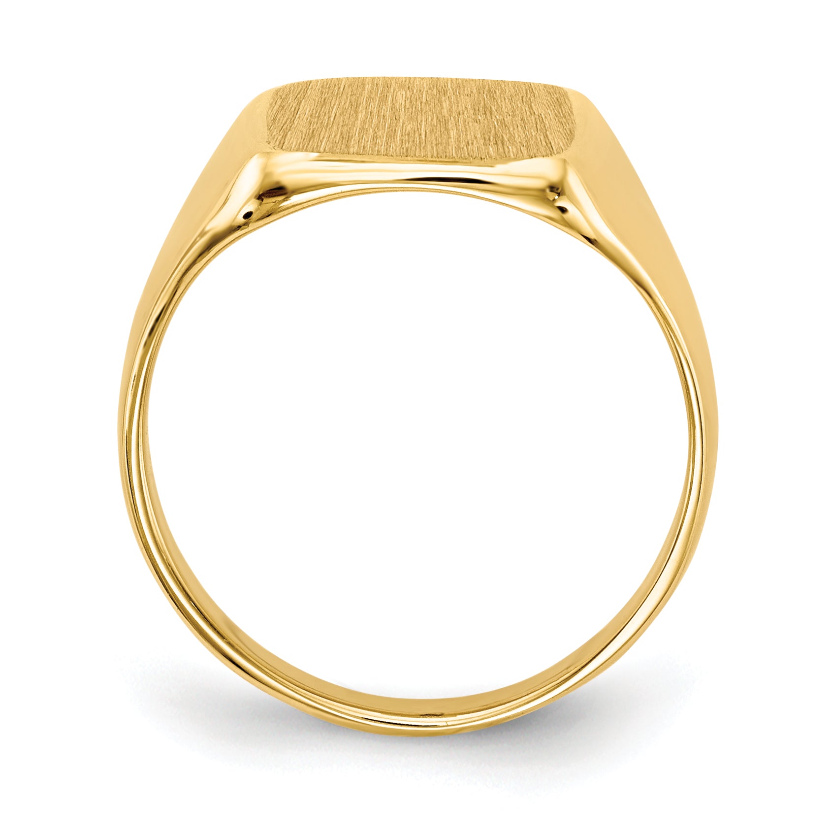 10ky 10.0x10.0mm Closed Back Signet Ring