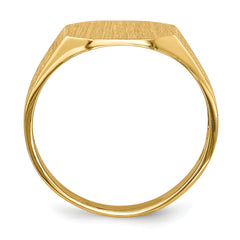 10k 9.0x11.0mm Open Back Signet Ring