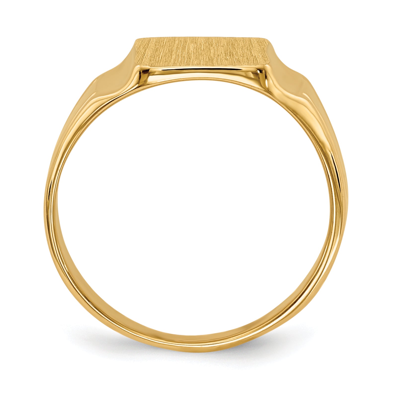 10k 7.5x9mm Closed Back Signet Ring