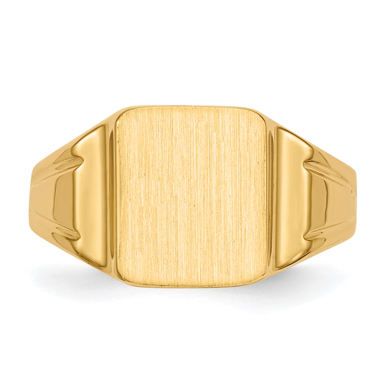 10k 7.5x9mm Closed Back Signet Ring