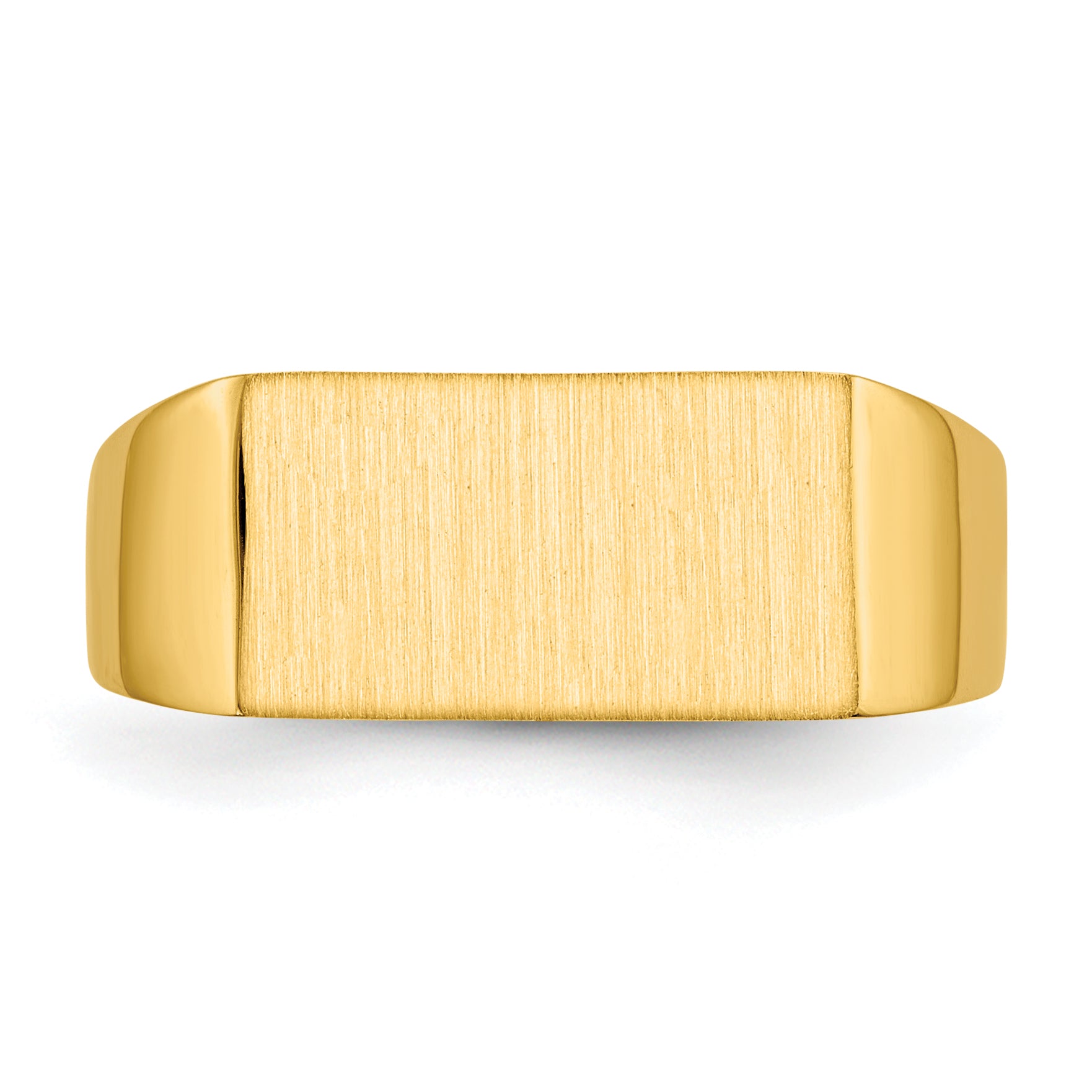 14k 7.0x13.0mm Closed Back Signet Ring