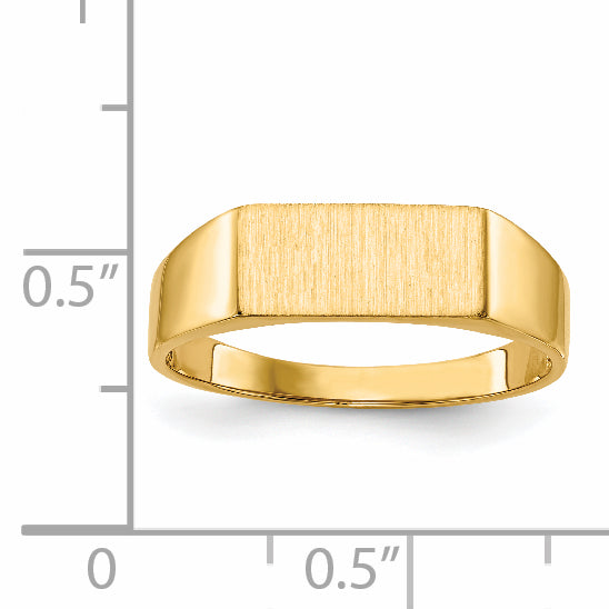 14k 5.5x12.0mm Open Back Signet Ring