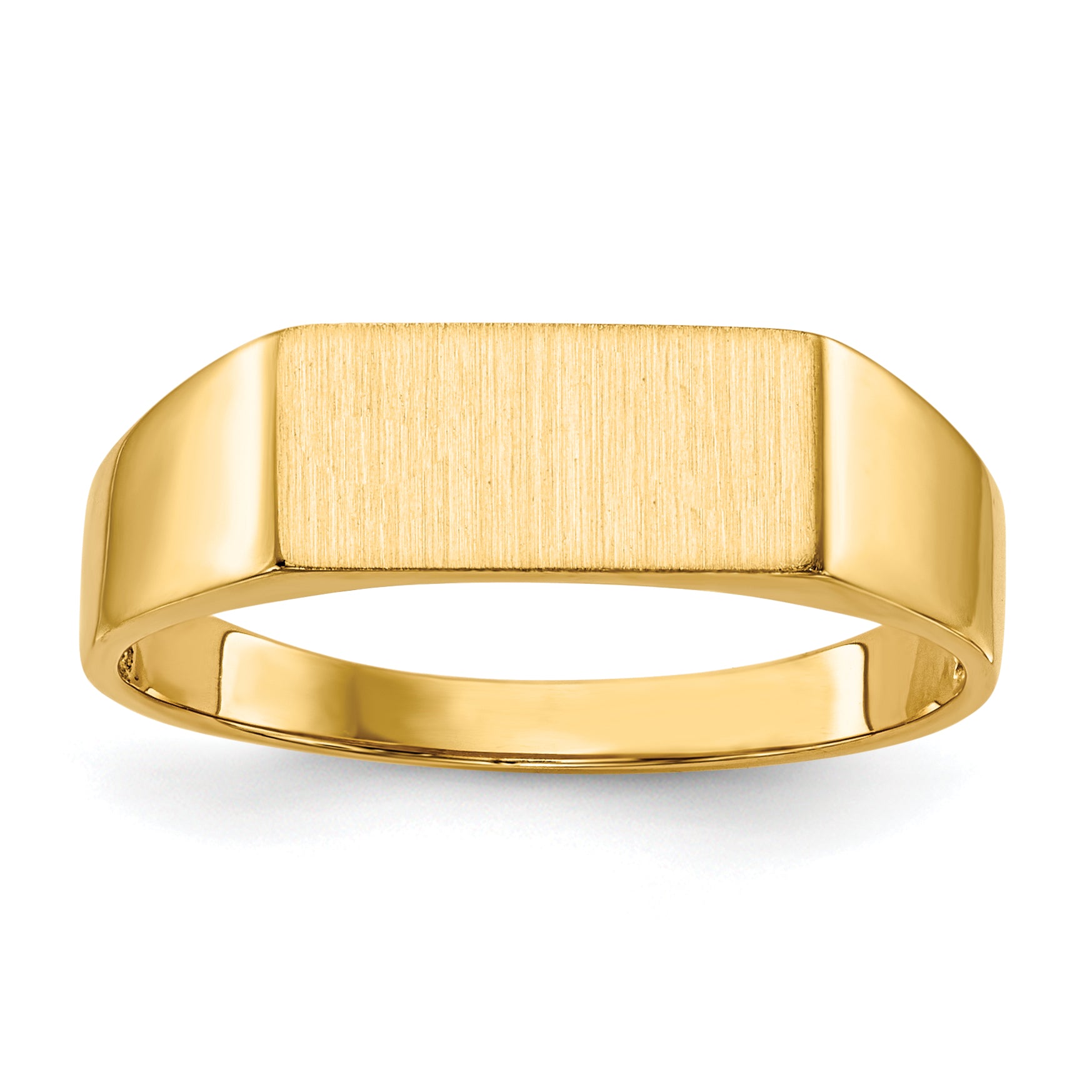 14k 5.5x12.0mm Open Back Signet Ring