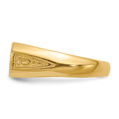 14k 6.0x12.5mm Closed Back Signet Ring