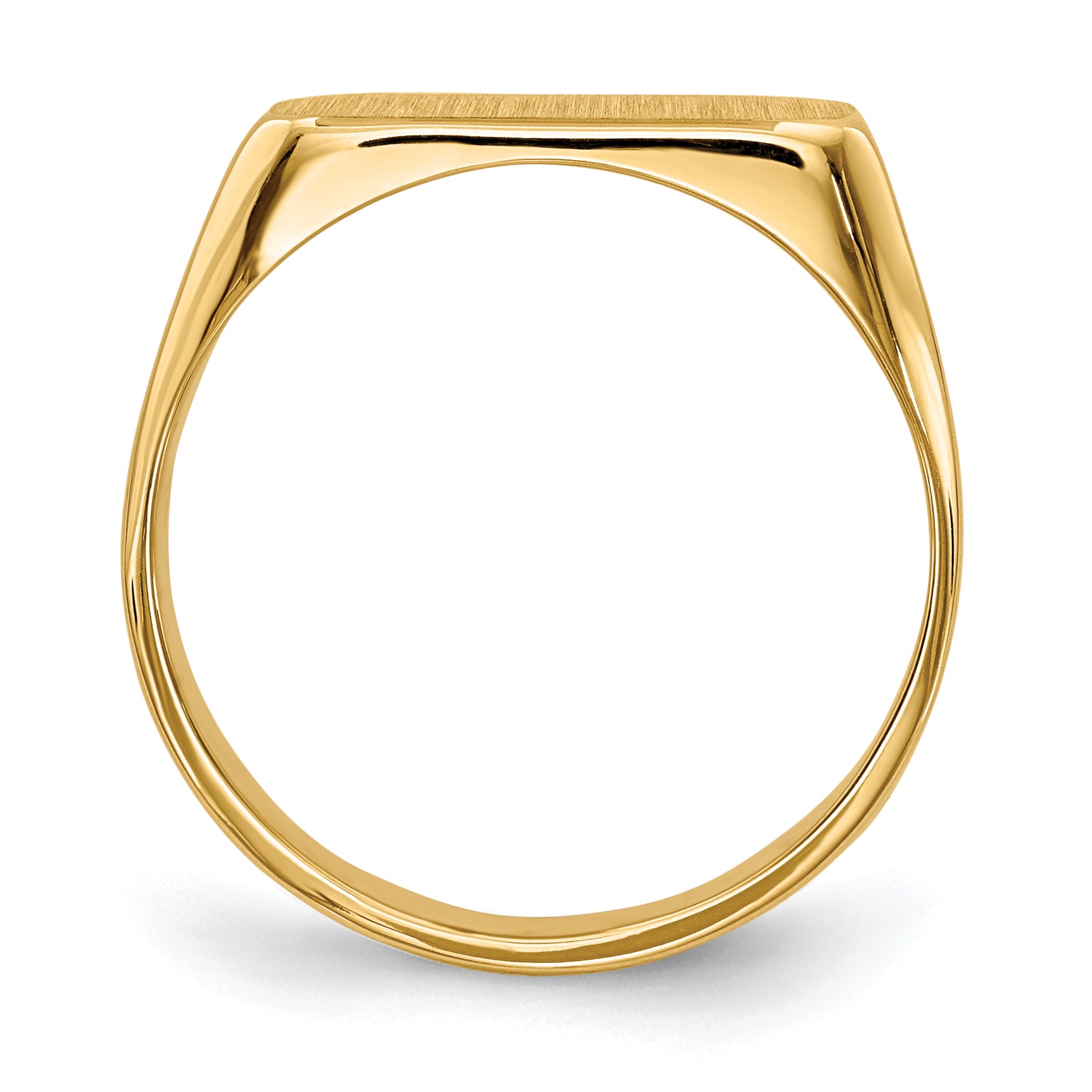 14k 5.5x13.5mm Closed Back Signet Ring