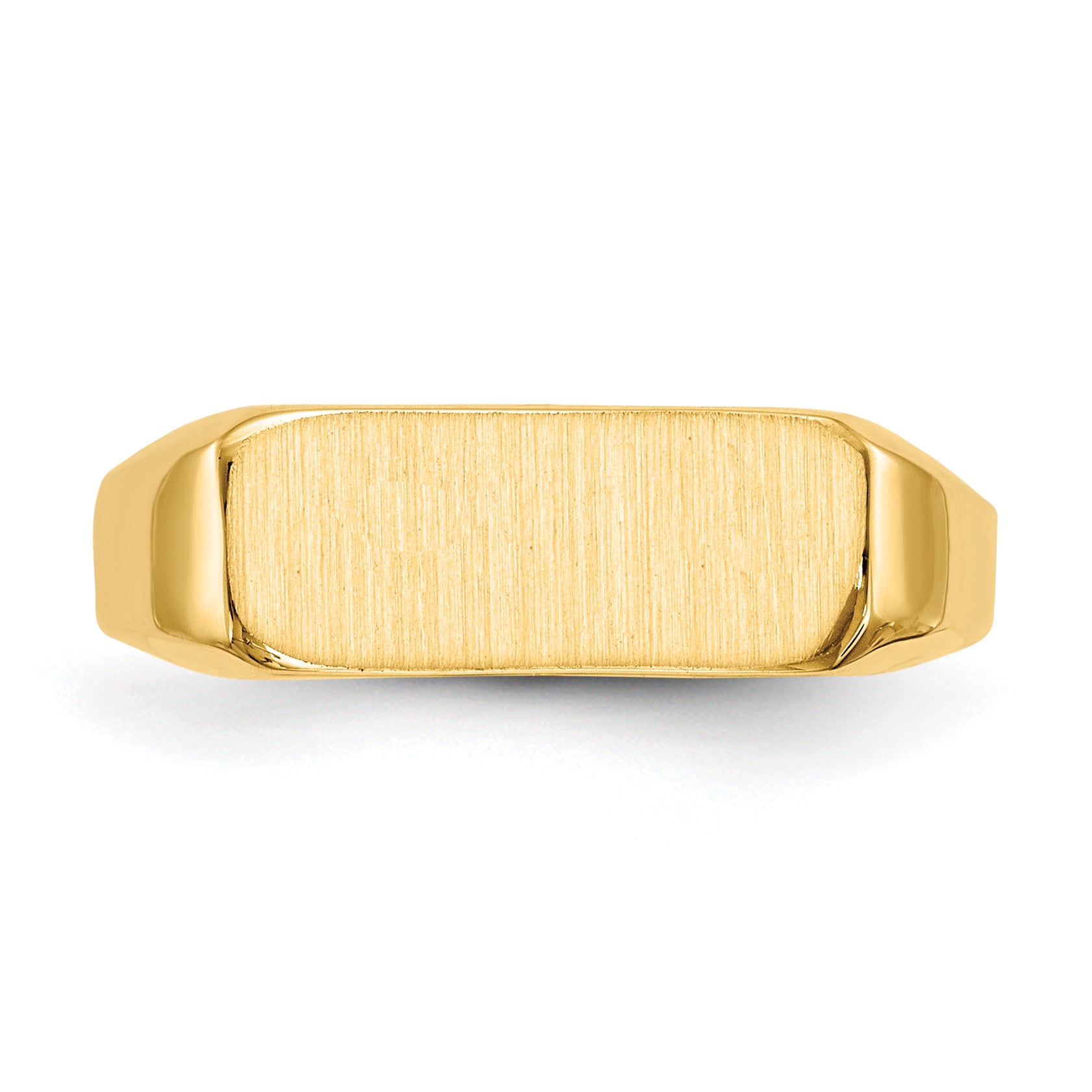 14k 5.5x13.5mm Closed Back Signet Ring