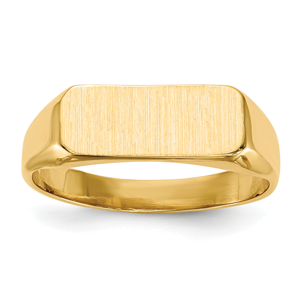 14k 5.5x13.5mm Closed Back Signet Ring