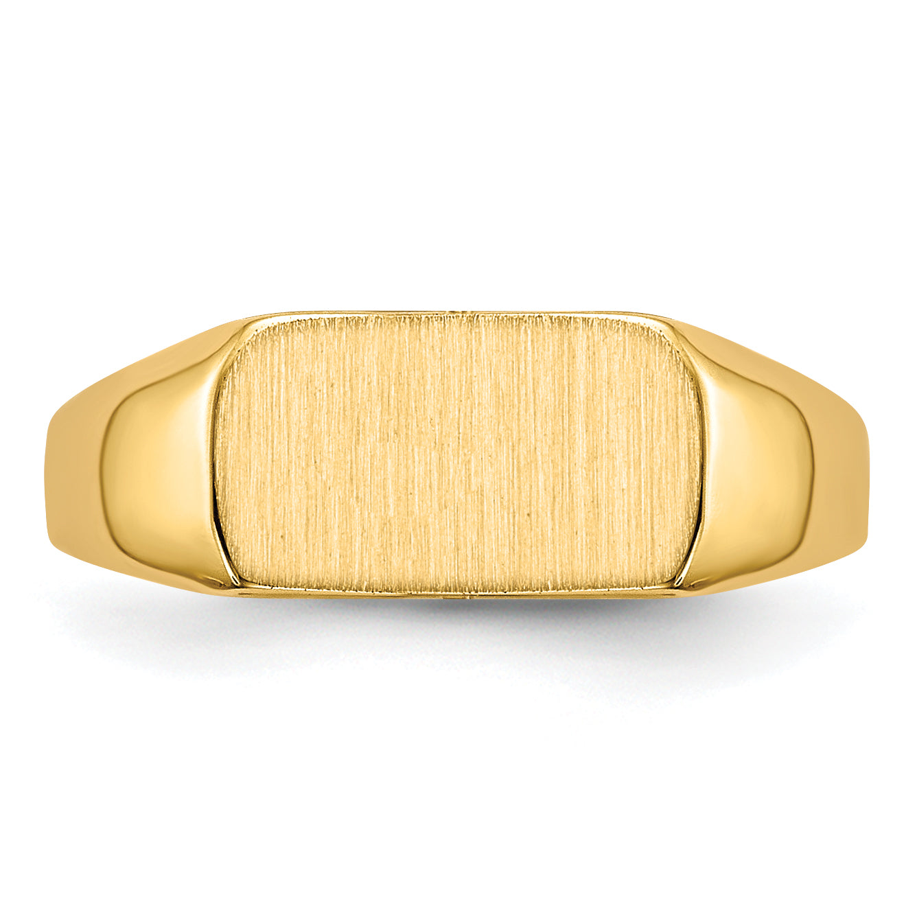 14k 10x6mm Open Back Signet Ring