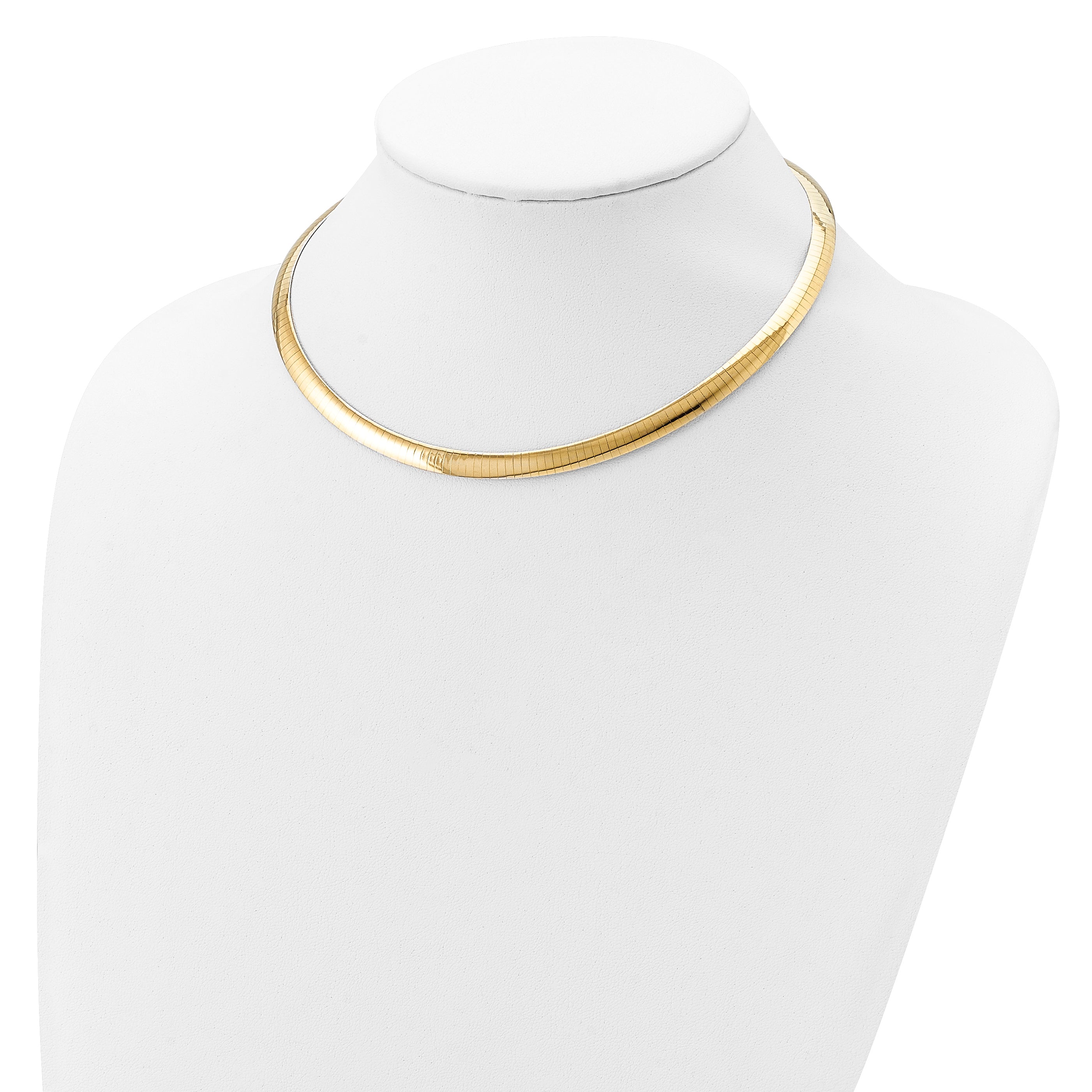 Sterling Silver Gold-plated 6mm Reversible w/2in ext Cubetto Chain