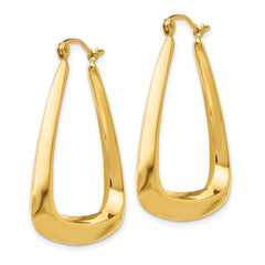 14k Fancy Hoop Earrings