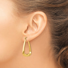 14k Fancy Hoop Earrings