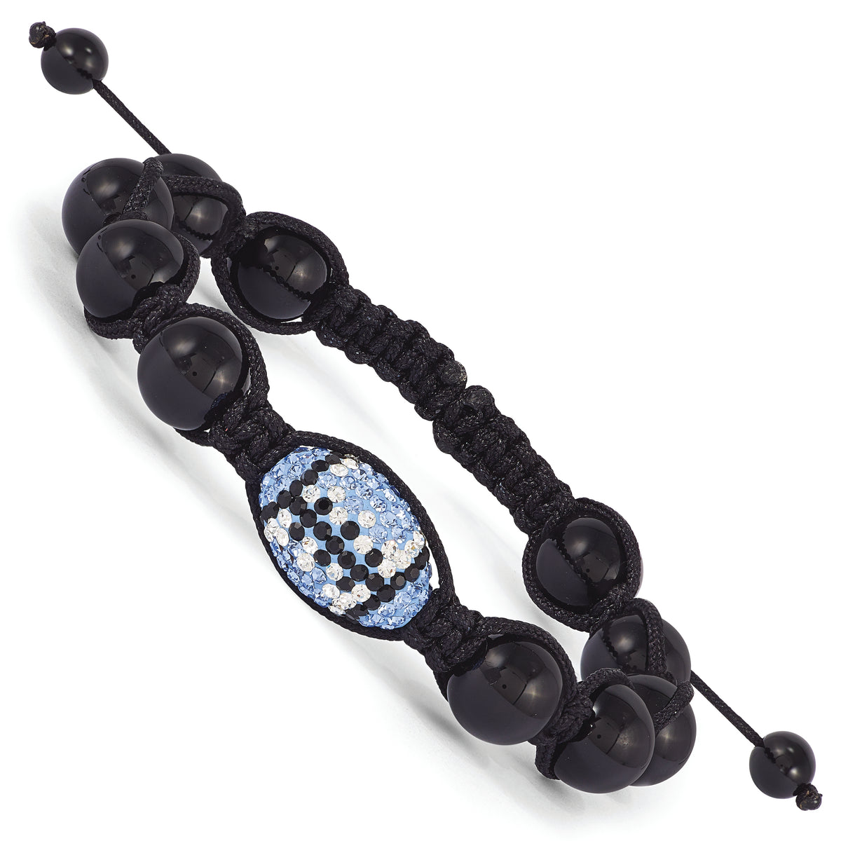 Swarovski Crystal Football Macrame Bracelet