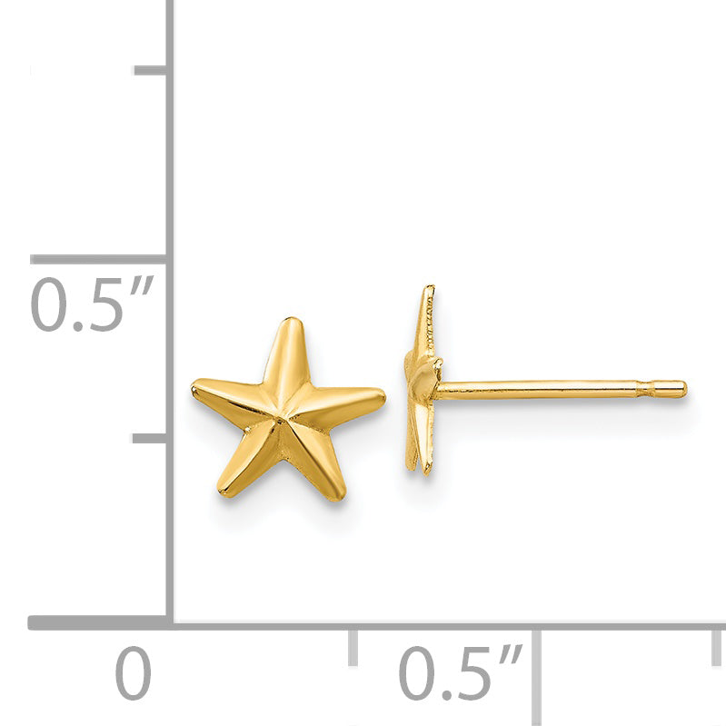 14k Madi K Star Post Earrings