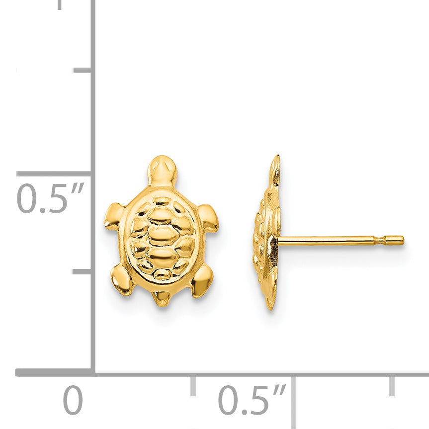 14k Madi K Turtle Post Earrings