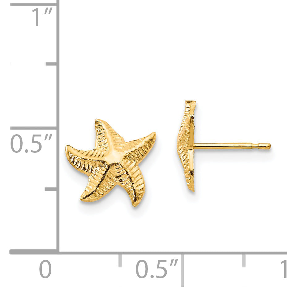 14k Madi K Starfish Post Earrings