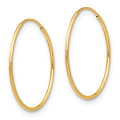 14k Madi K 1mm Hoop Earrings