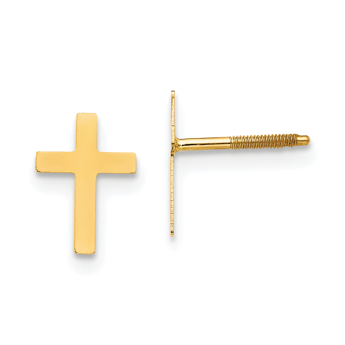 14k Madi K Cross Post Earrings