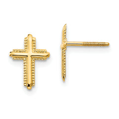 14k Madi K Cross Post Earrings