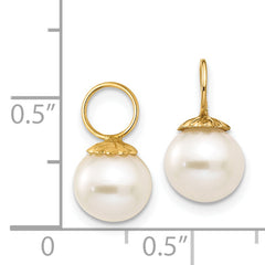 14k Madi K FW Cultured Pearl Hoop Enhancers