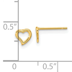 14k Madi K Double Heart Post Earrings