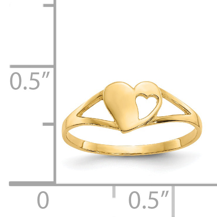 14k Madi K Heart Baby Ring