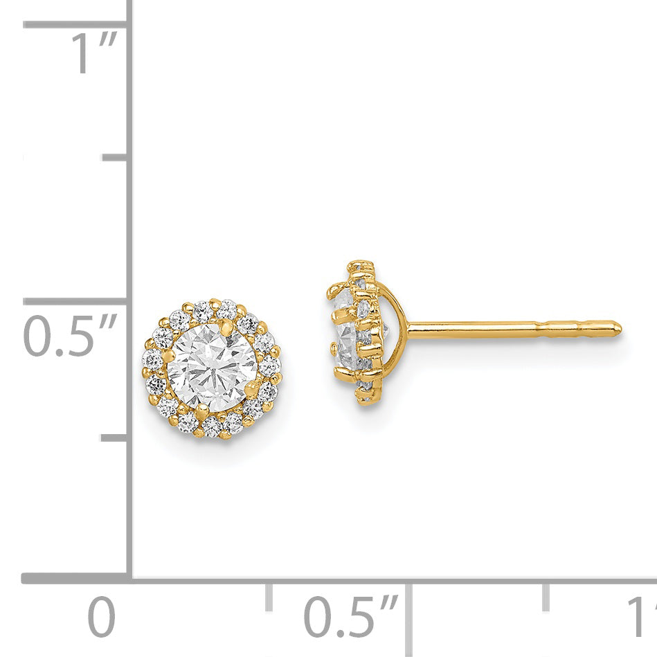 14k Madi K CZ Post Earrings