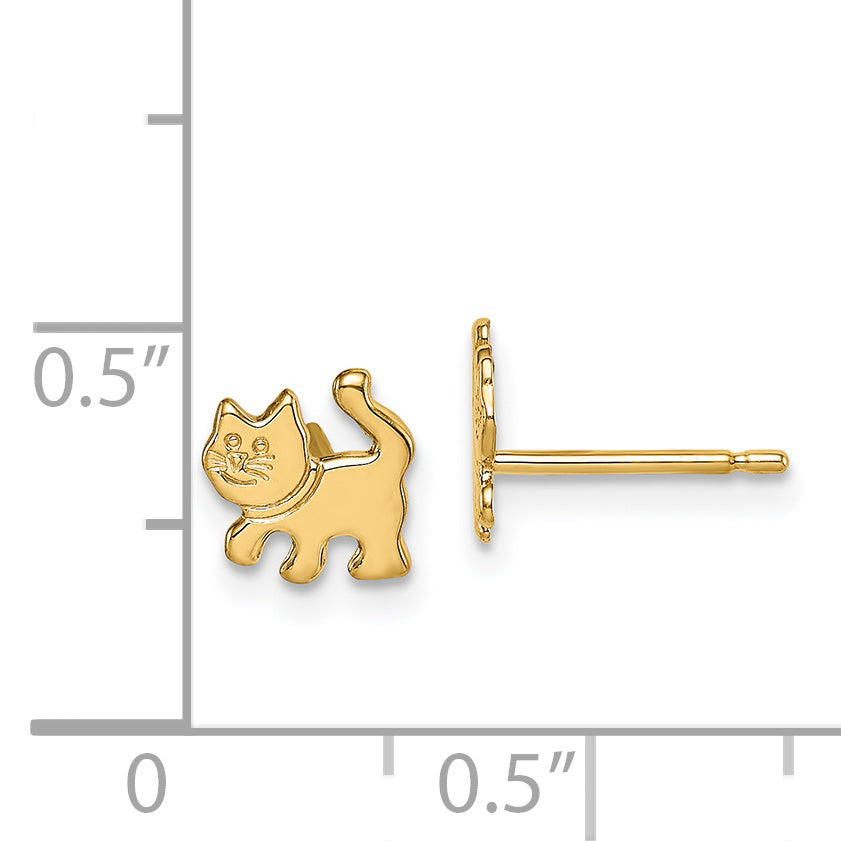 14k Madi K Kitten Post Earrings