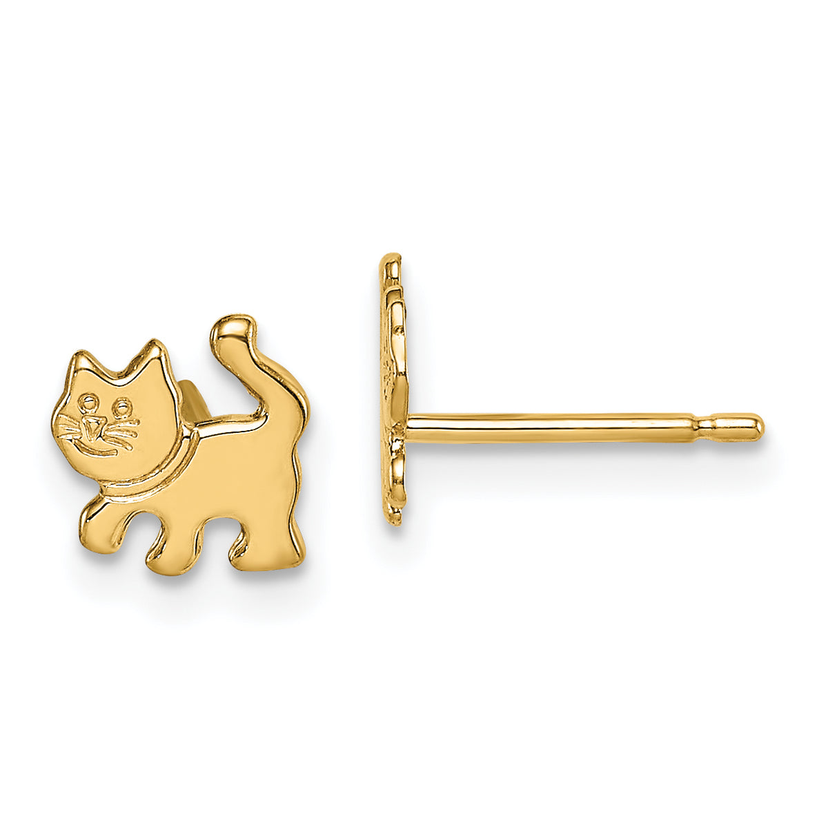 14k Madi K Kitten Post Earrings