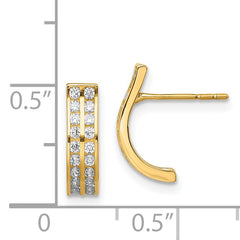 14k Madi K CZ Drop Post Earrings