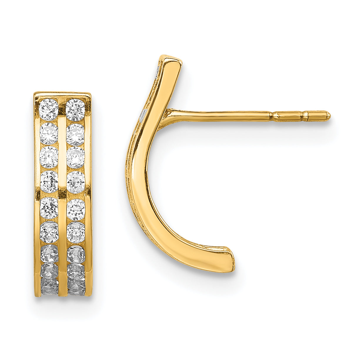 14k Madi K CZ Drop Post Earrings