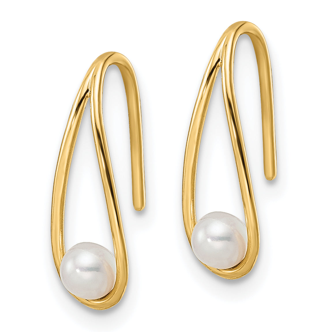 14k Madi K Freshwater Cultured Pearl Teardrop Earrings