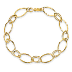 14K Fancy Link Bracelet