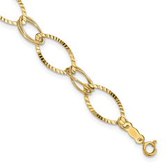 14K Fancy Link Bracelet