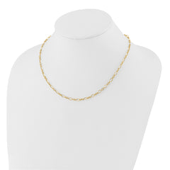 14k Oval Link Necklace