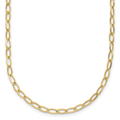 14k Oval Link Necklace