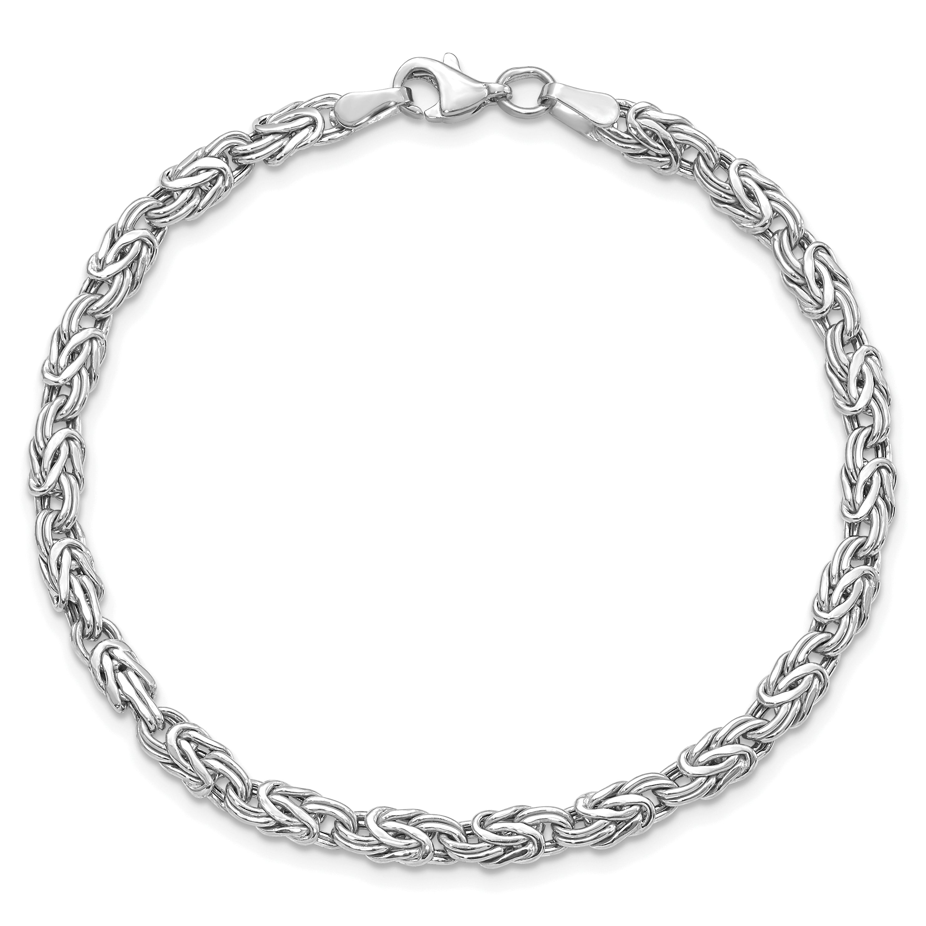 14K White Gold Polished Fancy Bracelet