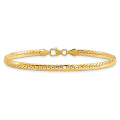 14k Polished 7in Fancy Link Bracelet