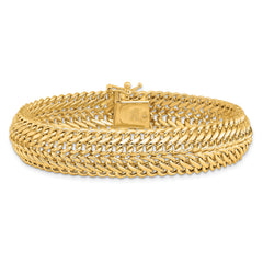 14k Polished 7.5in Fancy Link Bracelet