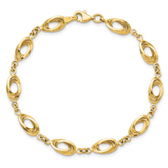 14k Polished Fancy Link Bracelet