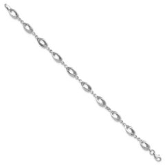 14K White Gold Fancy Link Bracelet