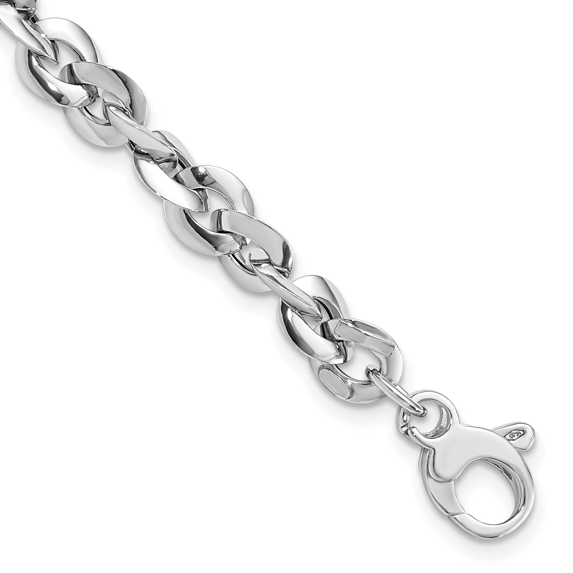 14k White Gold Polished Bracelet