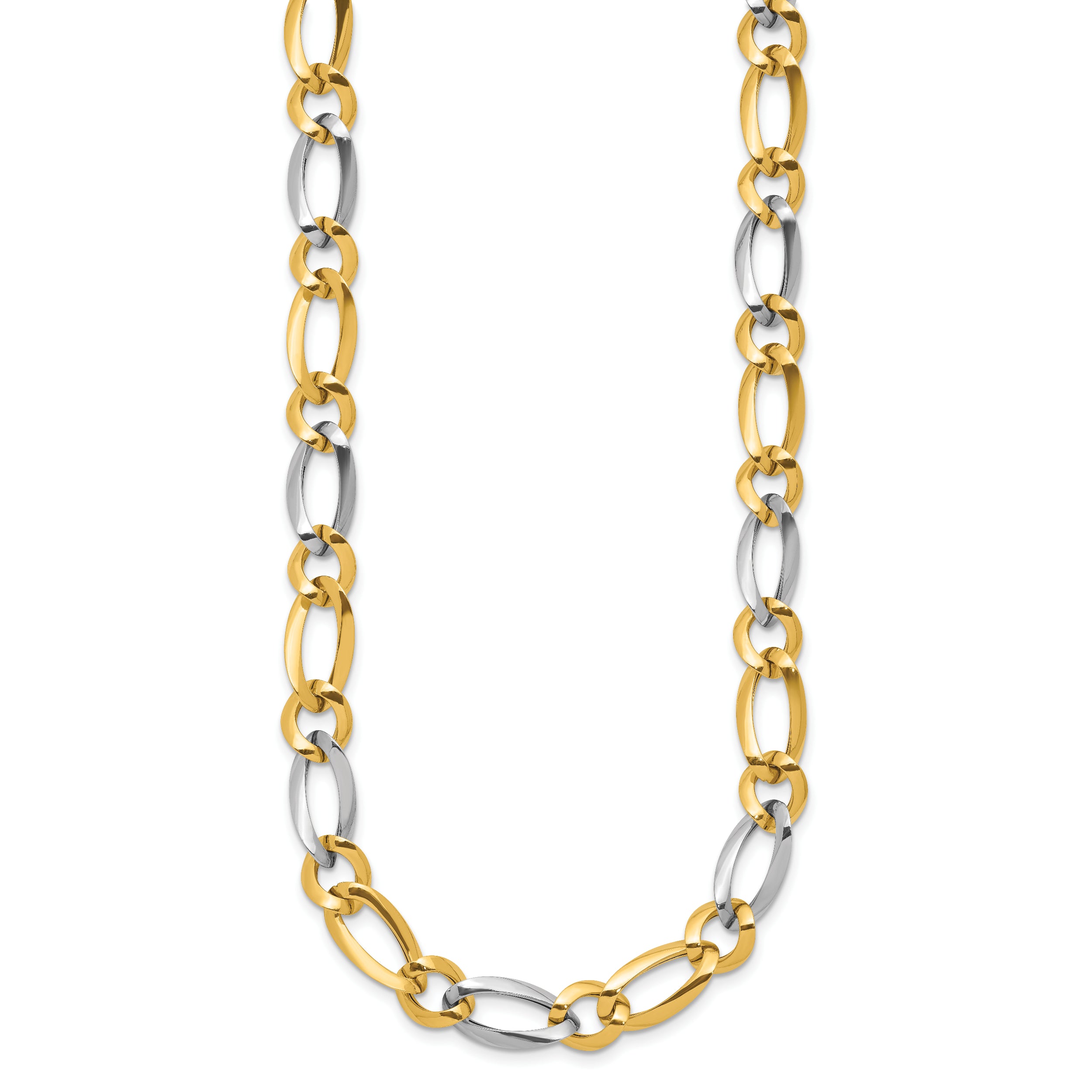 14k Two-Tone Polished Necklace